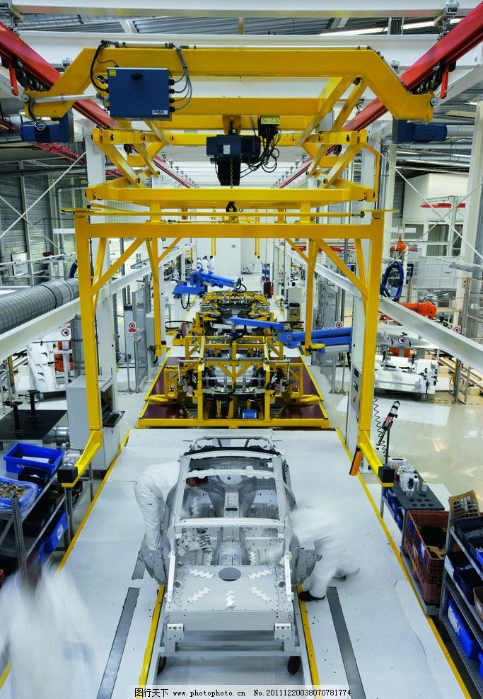 汽車生產線圖片